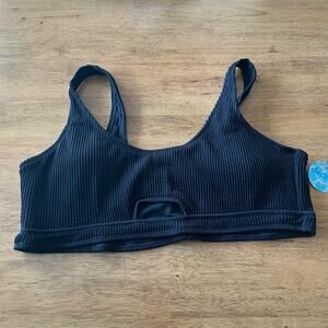 NWT Decree Black Cutout Bikini Top Size XXL